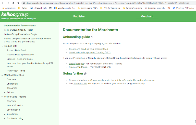 Kelkoo Group documentation